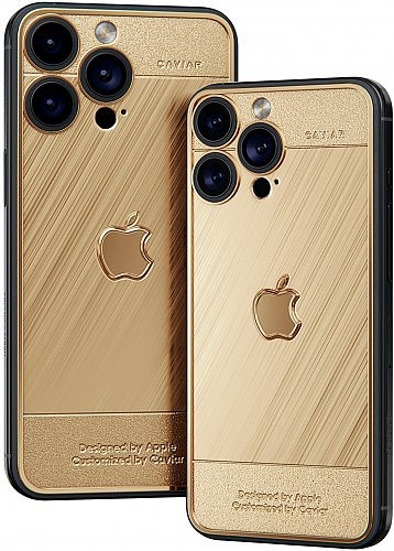 奢侈品牌 Caviar 推出黄金定制款苹果 iPhone 15 Pro / Max：最贵 10390 美元 - 1