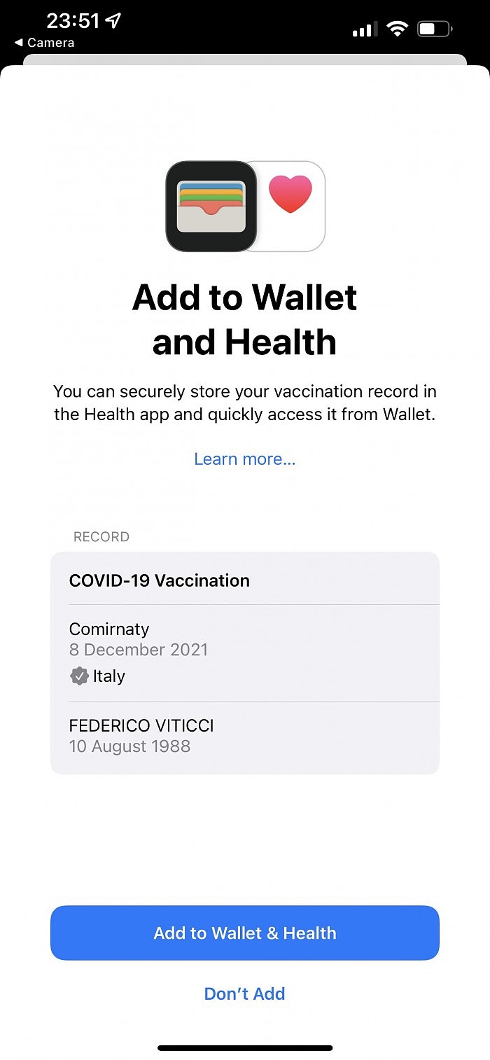 iOS 15.4将允许欧盟用户在钱包和健康应用中添加COVID-19疫苗证书 - 4