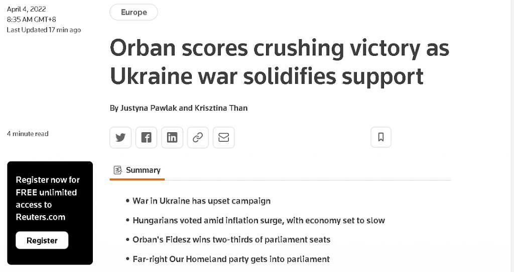 俄乌冲突，反让这个西方讨厌的欧洲领导人胜选了！ - 1