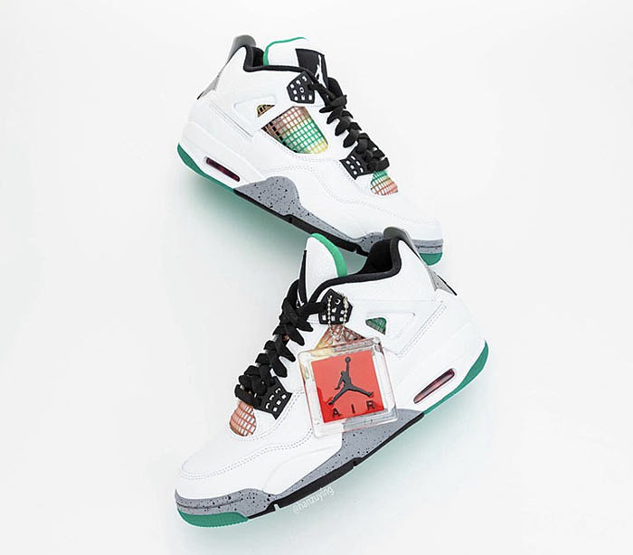 新款抢先看：Air Jordan 4 WMNS “Rasta”Gucci 配色球鞋曝光 - 4