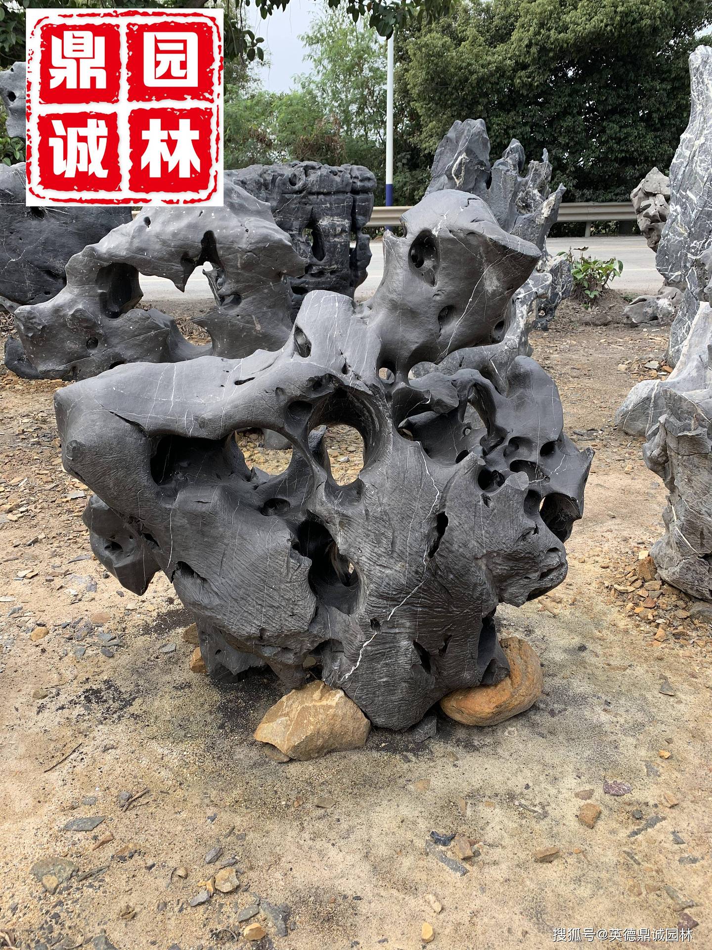 天然太湖石独石是一种奇特的窟窿石 - 4