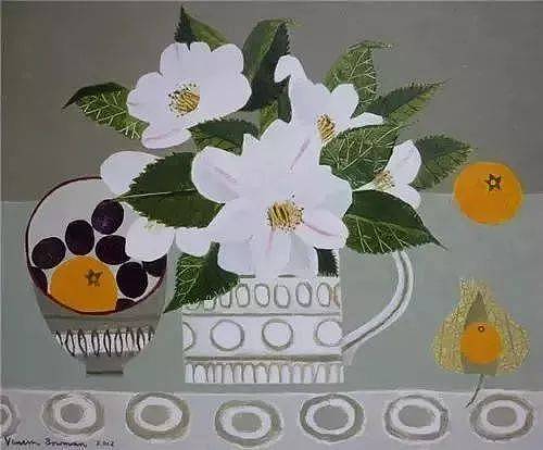 凡妮莎·鲍曼-日常用品的简洁美静物油画 - 5