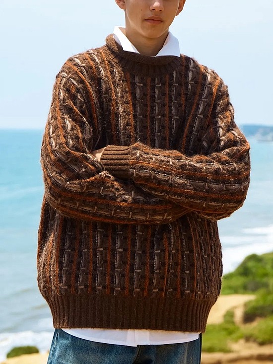 EviStub 安哥拉山羊毛混纺半高领卷边日系针织毛衣