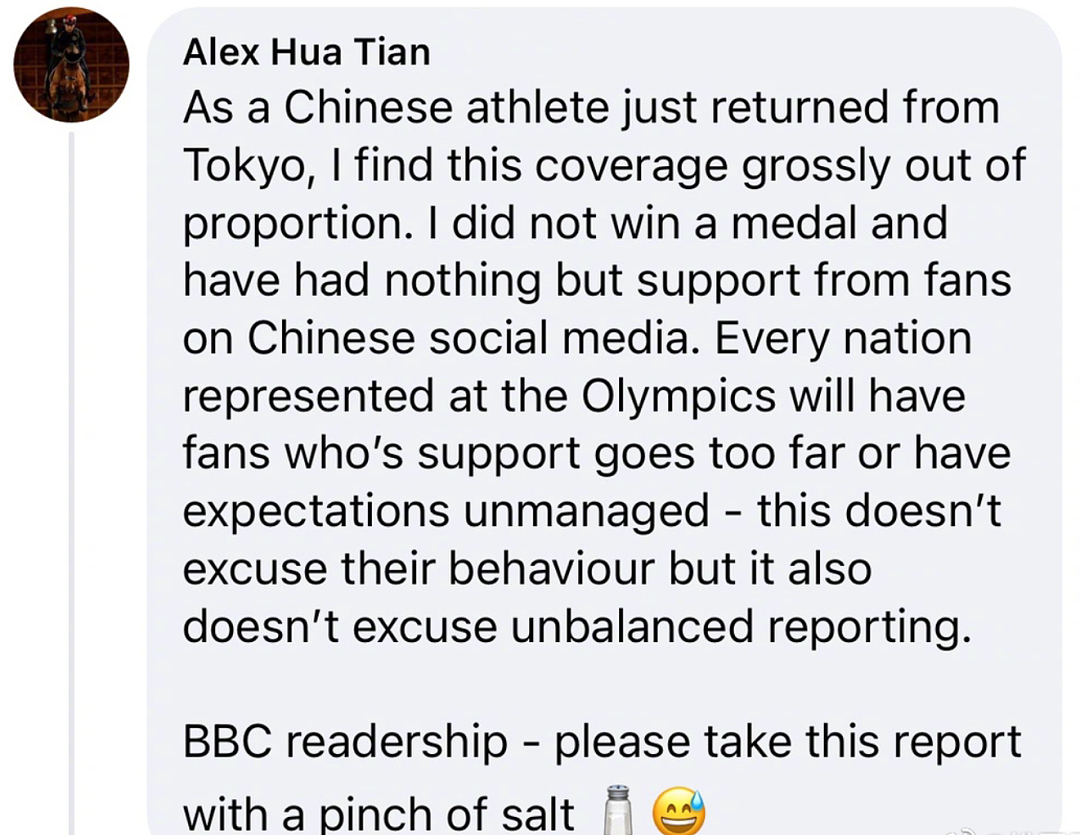 反击BBC对中国的抹黑 这位中国运动员站了出来 - 3