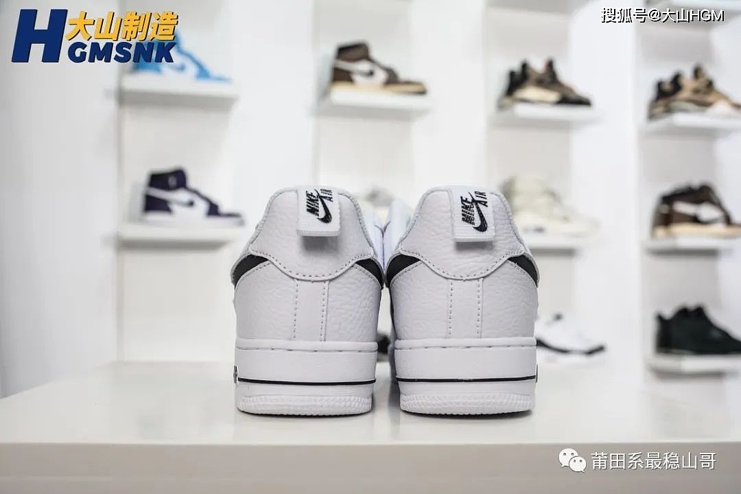 耐克Nike Air Force 1 Premium“白黑反光”空军一号侧面板鞋货号：CV3039-105 - 2