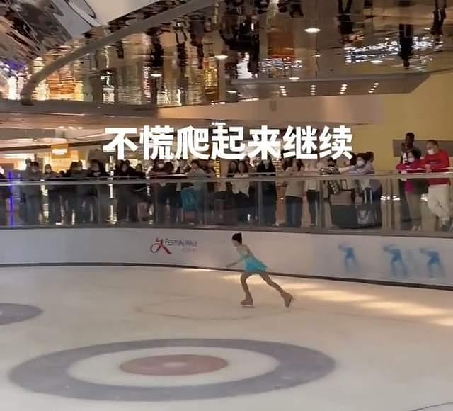 奥运冠军李小鹏 11 岁女儿奥莉好优秀，代表香港队比赛，摔倒仍淡定 - 8