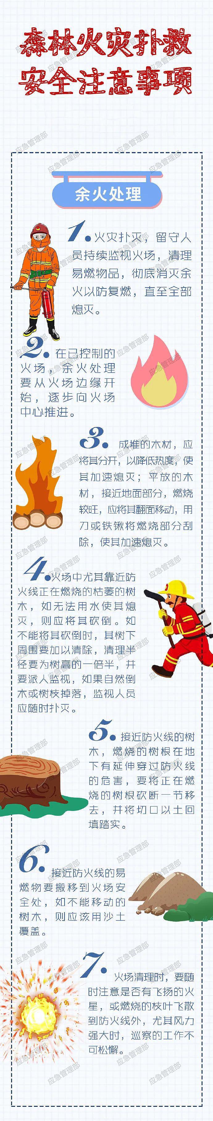 森林草原防火季丨图说：森林火灾扑救安全注意事项 - 1