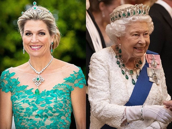 50岁荷兰王后有钱任性：珠宝王冠不重样的戴，奢华程度不输英女王 - 3