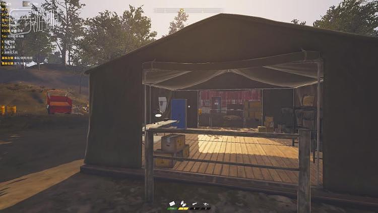游戏中的简易帐篷