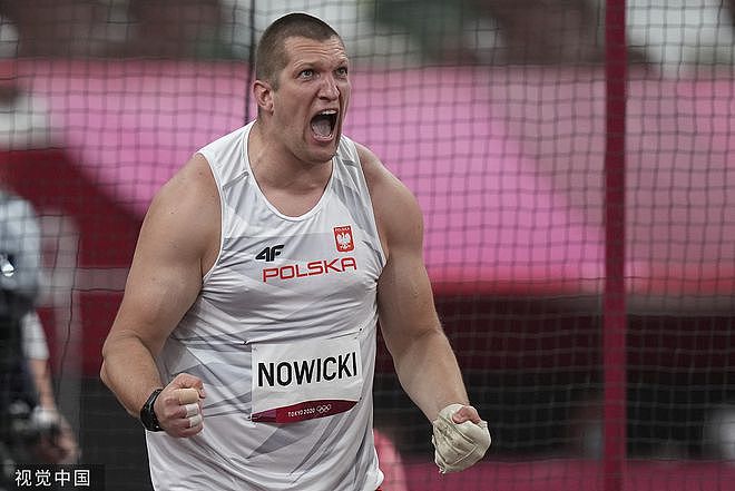 男子链球诺维茨基创纪录夺冠 北欧国家包揽前三