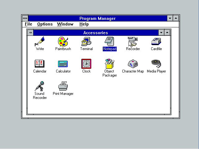 Windows 3.1的宏录制器使用演示