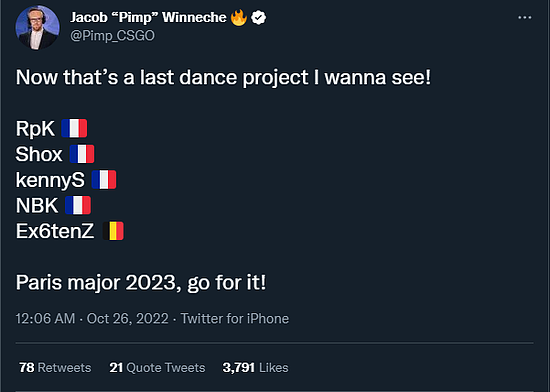 Pimp：明年巴黎Major，整个法国最后一舞？ - 1