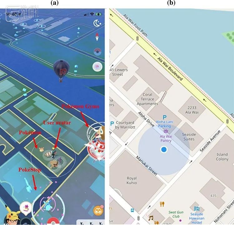 《Pokémon GO》地图与Open Street Map对比