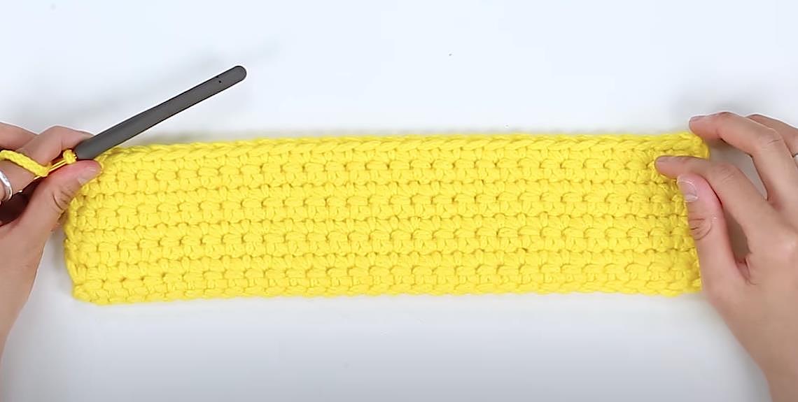 新手钩包包从这种款式练起，苔藓针托特包编织教程，简单好看易学 - 4