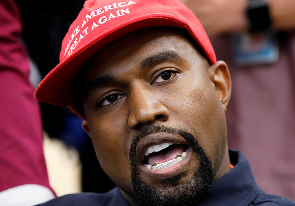 ▲▼「肯爺」肯伊威斯特（Kanye West）2018年應邀到白宮和總統川普餐敘。（圖／路透）