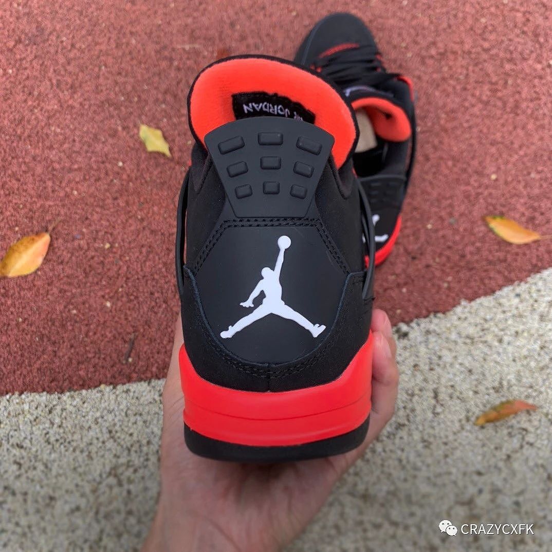 乔丹 Air Jordan 4 Retro Red Thunder 黑红雷电乔丹篮球鞋 - 3