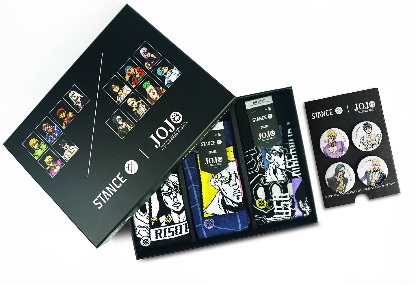 STANCE 推出超人气动漫作品「JOJO的奇妙冒险 黄金之风」全新联名礼盒 - 3