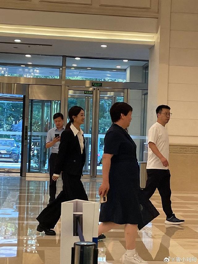 赵丽颖参加中国电视艺术家协会会议 穿一身正装端庄优雅 - 2