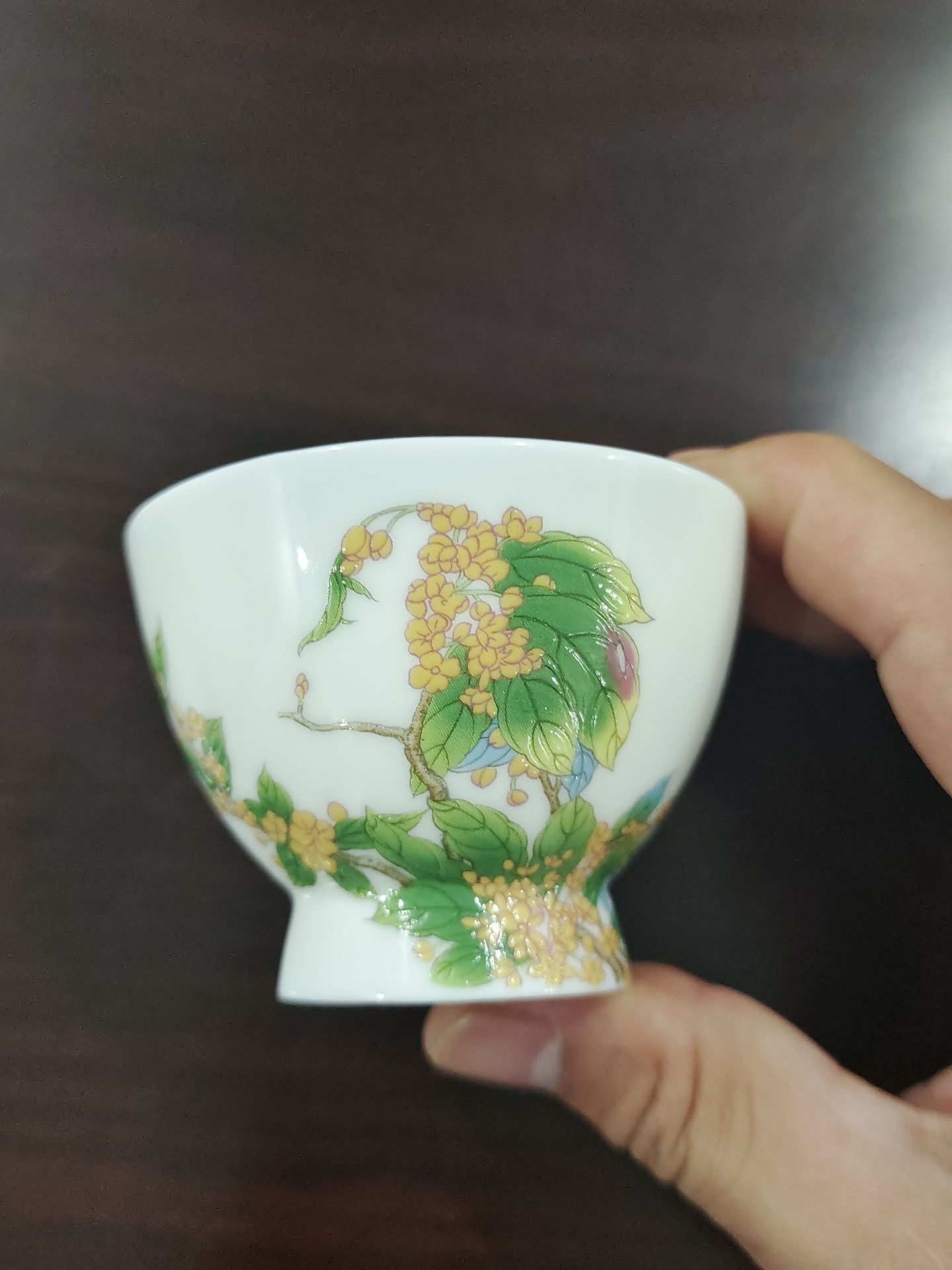 印象新十二花神陶瓷杯：富有花神‘绿珠’之美的桂花茶杯 - 3
