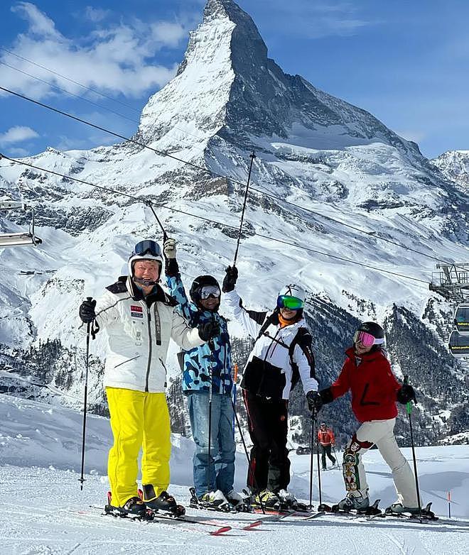 谭咏麟陈百祥现身瑞士，72 岁高龄挑战高山滑雪 - 3