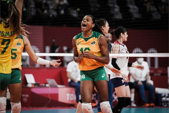 巴西女排3-0韩国晋级奥运决赛 将第3次与美国争金 - 1