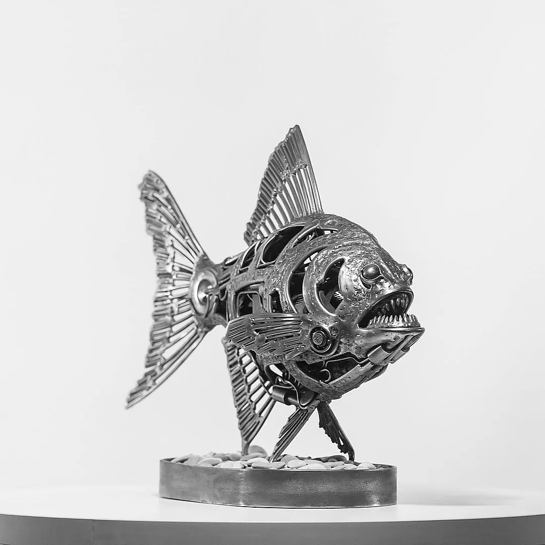 Denis Kulikov 和他的炫酷机甲风动物雕塑 - 28