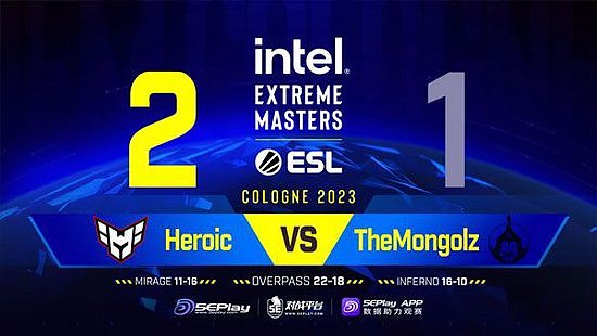 IEM科隆：艰难取胜，Heroic 2-1 Mnglz - 1