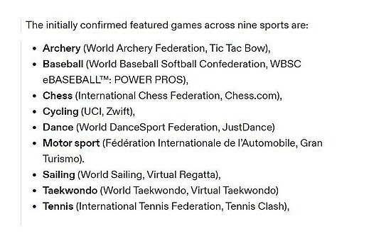 首届奥林匹克电子竞技周比赛项目公布 包含《舞力全开》《GT赛车》等 - 1