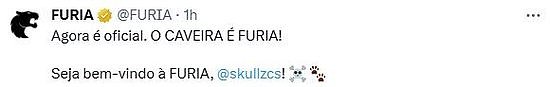 官宣：FURIA签下skullz，yuurih和KSCERATO续约三年 - 1