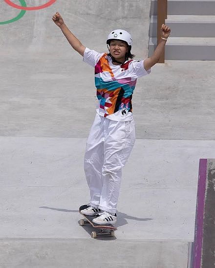 女子街式滑板日本13岁少女夺冠 曾文蕙获得第六名 - 1