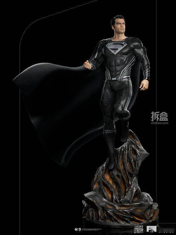 IRON STUDIOS 正义联盟扎导版 超人黑衣版 1/4比例雕像 - 5