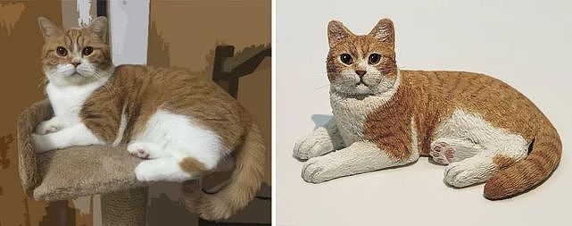猫趣 | 为了帮铲屎官留下对猫咪的爱与回忆，她成为了一名猫咪雕刻艺术家 - 13