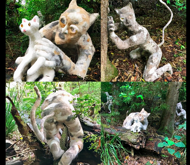 艺术家做出可怕的猫人雕塑，网友指责唾骂，都不知背后故事的心酸 - 4