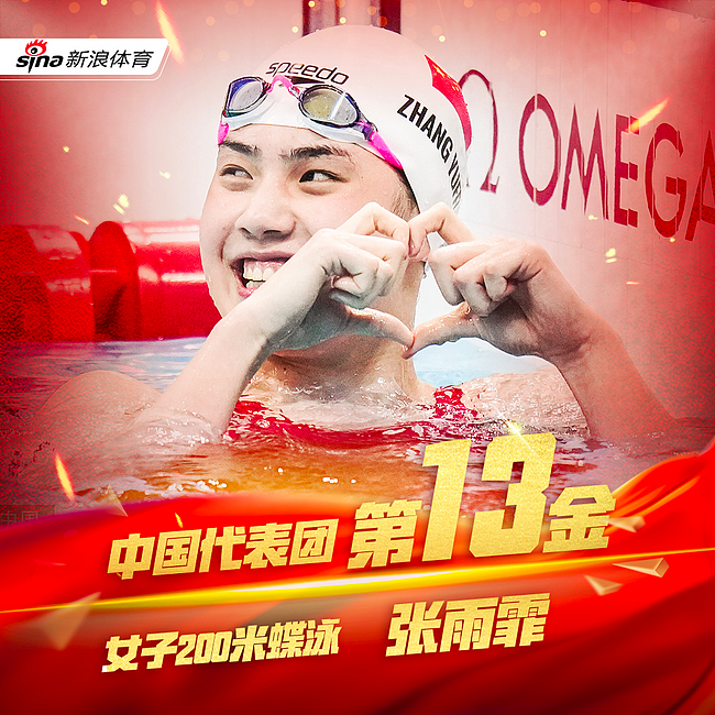 中国第13金！张雨霏200米蝶泳夺冠 打破奥运纪录 - 1
