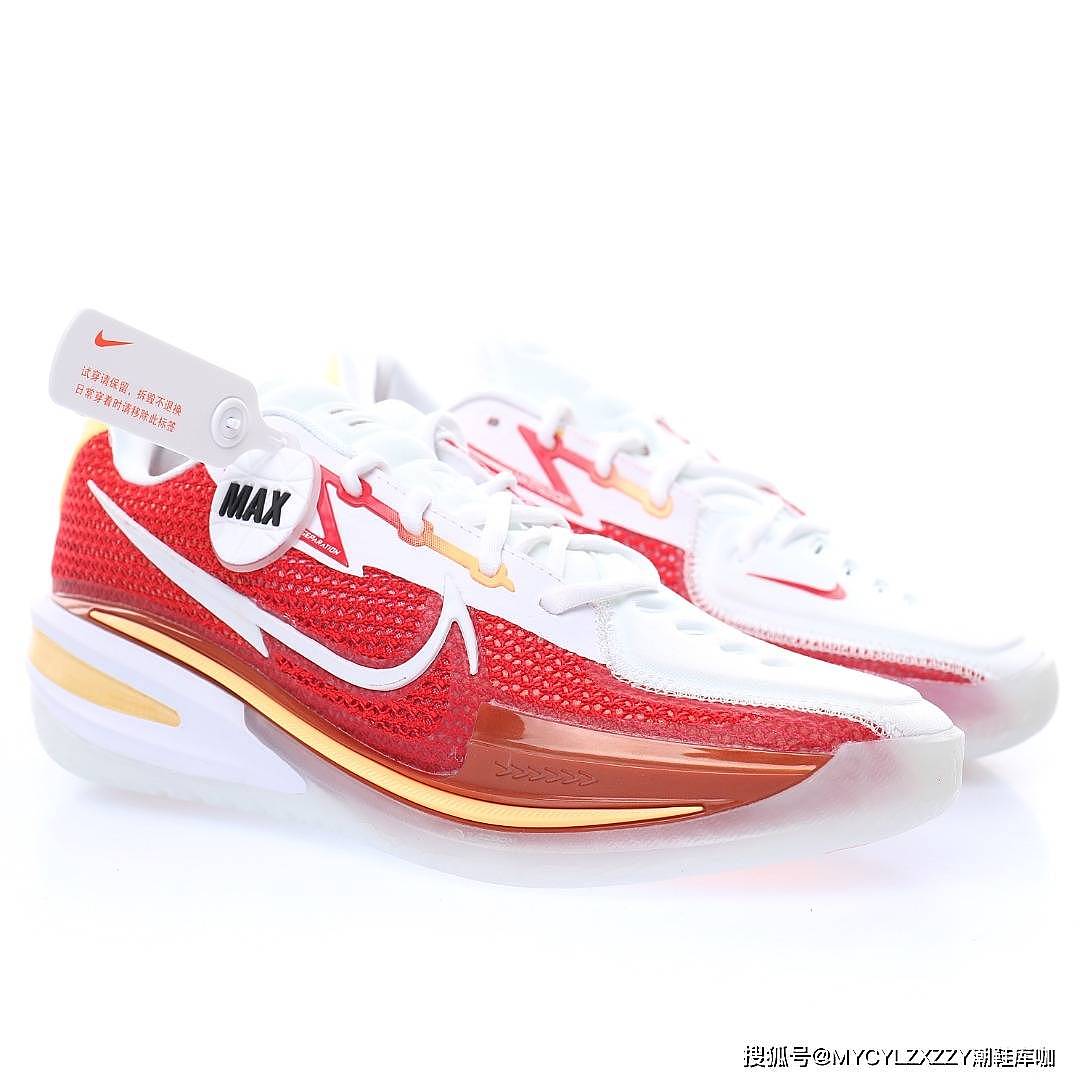 耐克Nike Air Zoom GT Cut EP Red/White/Gold超跑级低帮运动篮球鞋CZ0176-100 - 7