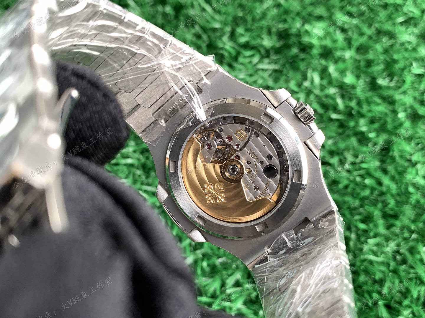稀有配件--百达翡丽鹦鹉螺5711正品配件改装 盘面指针日历机芯四件套改装腕表 - 13