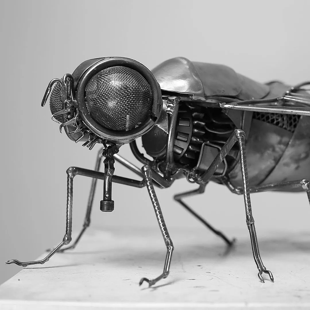 Denis Kulikov 和他的炫酷机甲风动物雕塑 - 18