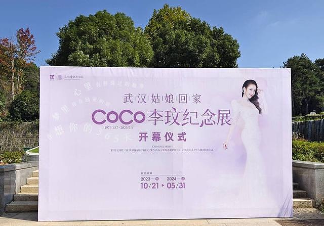 李玟纪念展在武汉举行 园区遍布粉紫色海报 - 2