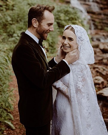 ▲莉莉柯林斯結婚。（圖／翻攝自Instagram／lilyjcollins）