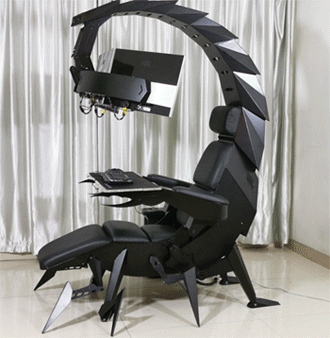 感觉这电脑椅有点邪恶