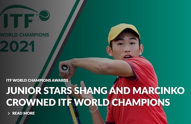 再创历史!商竣程获青少年世界冠军 登ITF官网头条