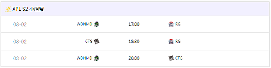 XPL S3第三日赛果：WDNMD一胜一平暂列B组第一 - 5