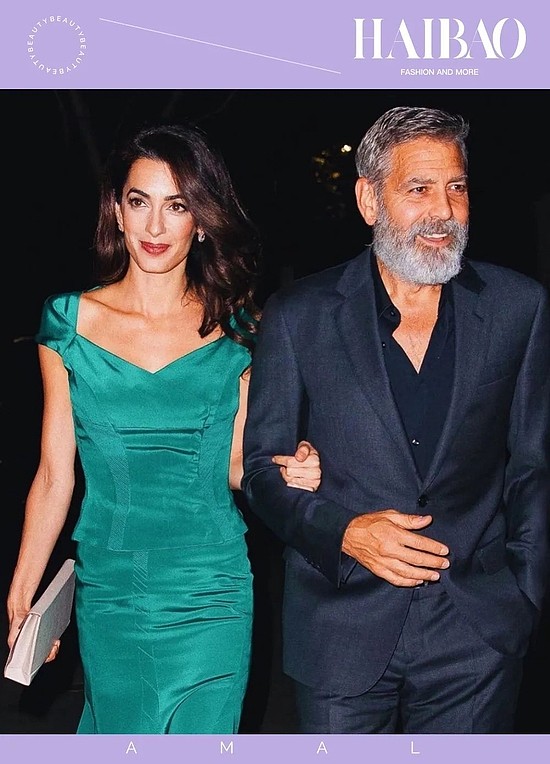被克鲁尼高攀的Amal Clooney也被岁月高攀了吧！她怎么就看不腻呢？ - 14
