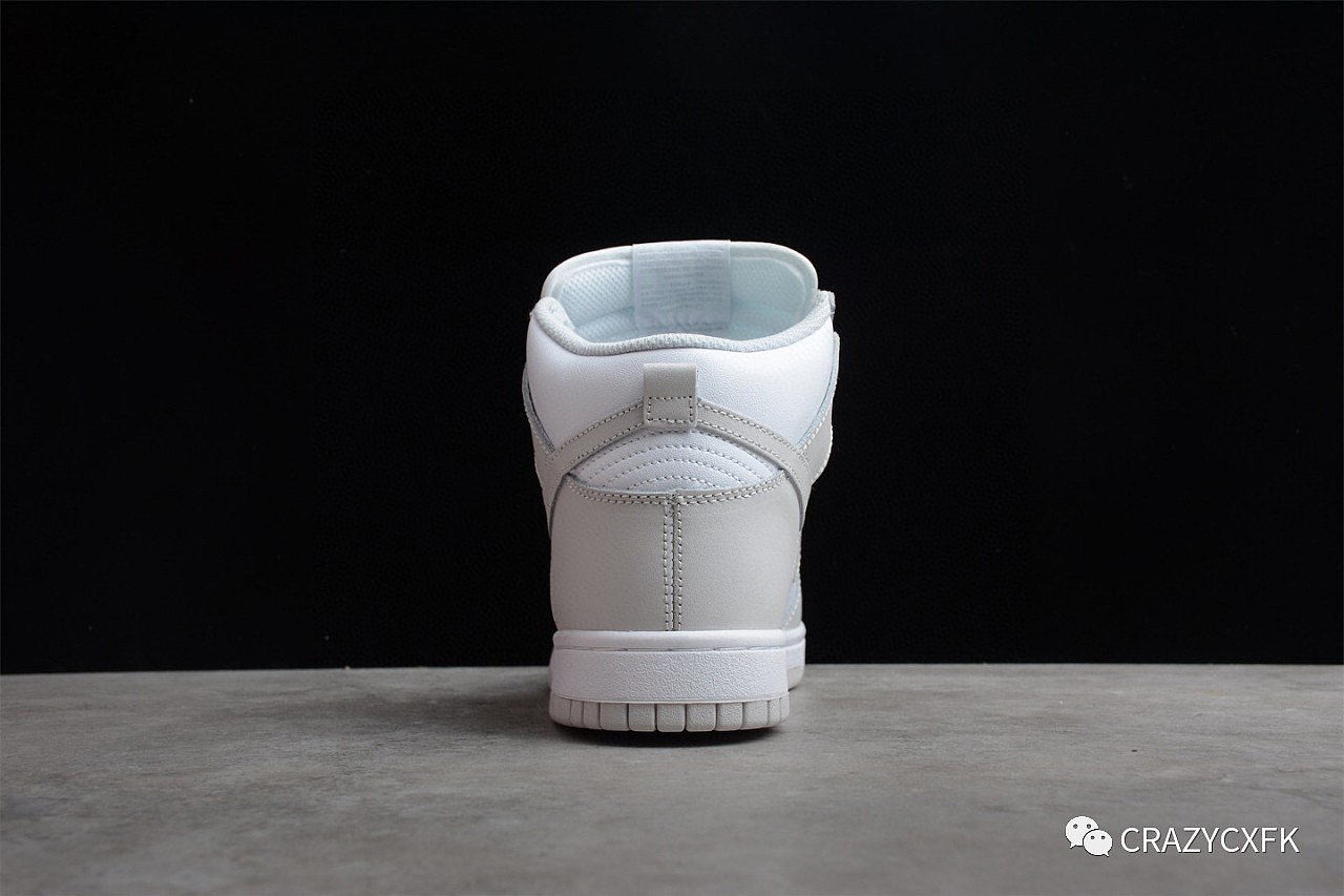 耐克 Nike Dunk High Vast Grey 灰白皮面高帮板鞋 - 6