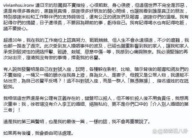 台媒曝徐若瑄和富商老公离婚，曾三度否认与王力宏有染 - 6