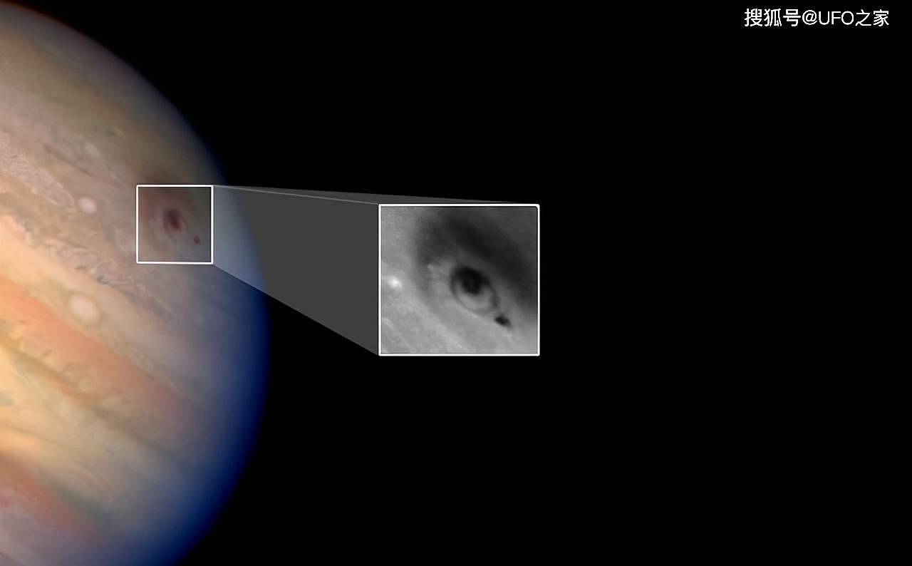 朱诺号木星探测器，拍到木星云层暗影，是木卫三的影子？ - 4