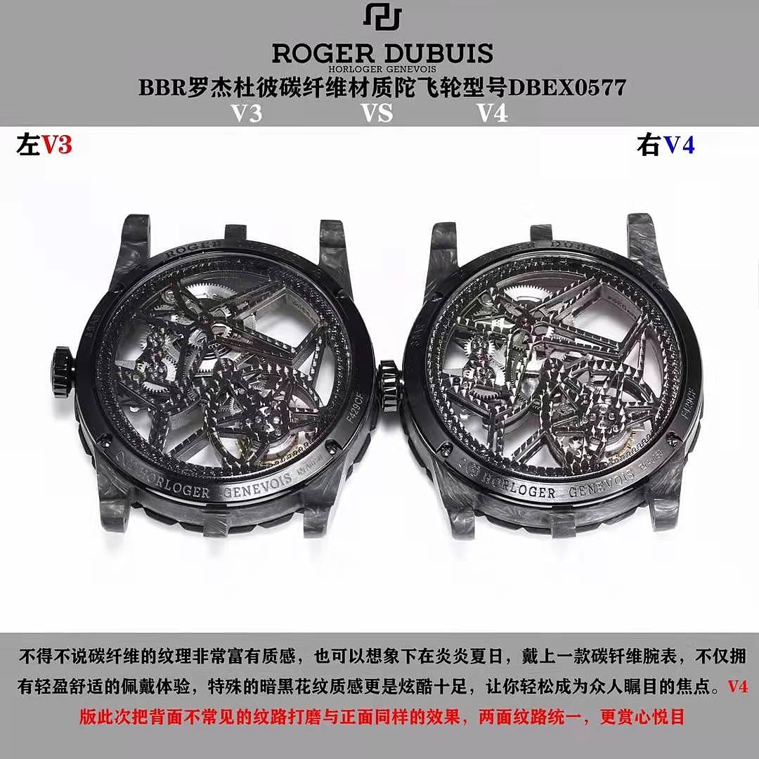BBR罗杰杜彼王者系列碳纤维陀飞轮腕表升级V4版，艺术与时间的结晶 - 11