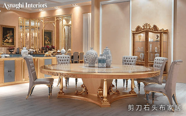 Asnaghi Interiors家居的奢华与典雅，豪宅餐厅的高配餐桌 - 6
