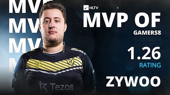 绝对的王者！ZywOo荣膺Gamers8 2023 MVP奖章 - 1