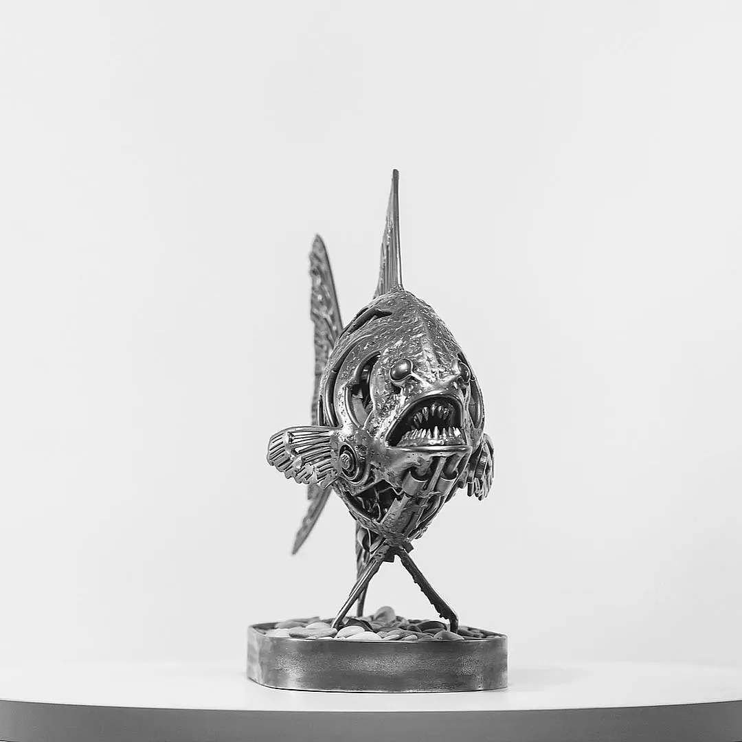 Denis Kulikov 和他的炫酷机甲风动物雕塑 - 30